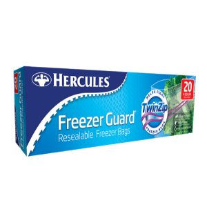 Hercules Medium Freezer Guard Resealable Bags Product