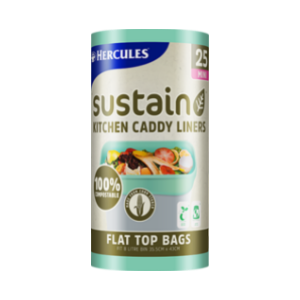 Sustain 100 Compostable Kitchen Caddy Liners Mini Product